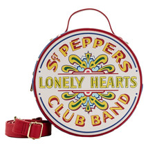 Beatles - Sgt. Pepper&#39;s Lonely Hearts Club Band Crossbody Bag by LOUNGEFLY - $85.09