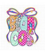 Broncos Mascot Coquette Bow PNG, Funky Checkered Letters PNG, School Spirit PNG - $46.00 MXN
