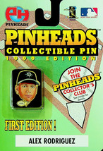 Pinheads Collectible Pin - Alex Rodriguez - (1999 ed.) Original Unopened Package - £6.36 GBP