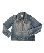 OLD NAVY Women Size XL 100% Cotton Light Wash Blue Trucker Jacket Button... - $40.51 CAD