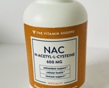 The Vitamin Shoppe NAC N-Acetyl-L-CYSTEINE 600 MG 200 Capsules Exp 06/2024 - $9.80