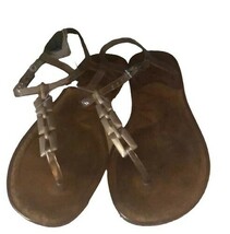 Gold faux chain Jelly sandals flip flops Women’s Size 9 - $18.80