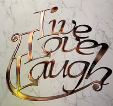 "Live, Love, Laugh!" Metal Wall Art Decor 13" X 14" - £28.08 GBP