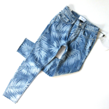 NWT Current/Elliott The Stiletto in Wily Leaf Print Raw Hem Crop Skinny Jeans 24 - £17.35 GBP