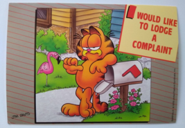 Garfield Postcard Complaint Flamingo United Features Jim Davis 1978 Continental - £8.37 GBP