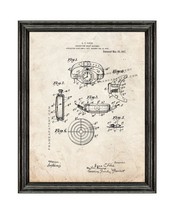 Holder for Wrist-watches Patent Print Old Look with Black Wood Frame - £19.50 GBP+