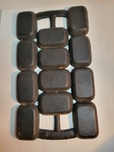 Cast Iron No. 9 Muffin Pan 1800's R&E Mfg. Co. with Painted Design image 4
