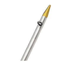 TACO 8&#39; Center Rigger Pole - Silver w Gold Rings &amp; Tips - 1-1/8&quot; Butt End Diamet - £127.47 GBP