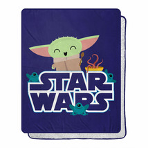 Star Wars The Child Grogu Snack is The Way 40 X 50 Silk Touch Throw Multi-Color - £25.57 GBP