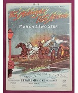 Vtg 1900 Sheet Music - The Midnight Fire Alarm - Lincoln &amp; Paull - £7.42 GBP