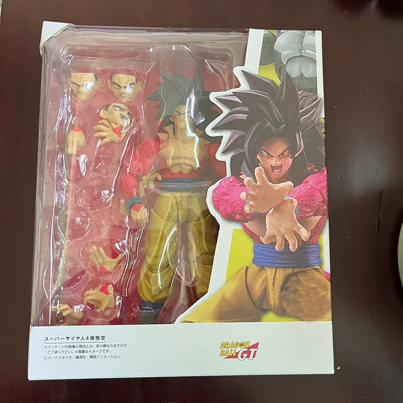 Dragon Ball SHF Super Saiyan 4 Son Goku Anime Action Figure Model Toys J... - $37.93