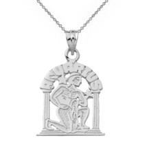 .925 Sterling Silver Zodiac Astrological Sign Aquarius Pendant Necklace - £25.62 GBP+