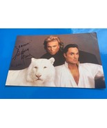 SIEGFRIED AND ROY  5x8 SIGNED POST CARD - $44.55