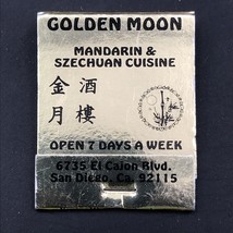 Golden Moon Mandarin Szechuan Chinese Restaurant Matchbook CA Full 20 Unstruck - £9.63 GBP