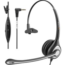 Phone Headset With Microphone Noise Cancelling, Telephone Headsets 2.5Mm Jack Wo - £35.16 GBP