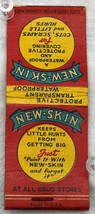 Vintage Matchbook Cover New-Skin A Waterproof Covering For Cuts Scrapes ... - $2.99