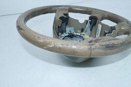 02-08 JAGUAR X TYPE BEIGE LEATHER STEERING WHEEL T3062 image 4