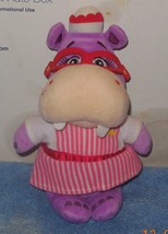 Disney Store Doc Mcstuffins 8&quot; Nurse Hallie Hippo Soft Doll Plush Toy Used - £11.44 GBP
