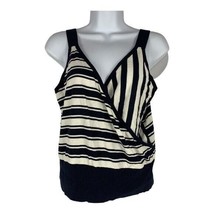 J. Crew Women&#39;s Crossover Knit Tank Sweater in Mixed Stipes Size XS - £25.49 GBP