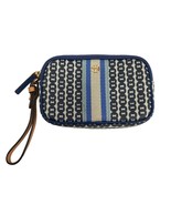 Tory Burch Blue &amp; Cream Wristlet Clutch - $84.15