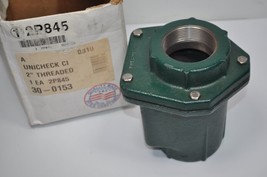 NEW Zoeller 30-0153 2&quot; Threaded Cast Iron Inline Swing Check Valve 2P845 - £79.12 GBP