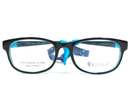 Zoobug Kids Eyeglasses Frames ZB1046 050 Black Blue Hingeless w Strap 46... - $46.53