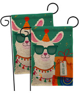 Cool Llamas Birthday Burlap - Impressions Decorative 2 pcs Garden Flags ... - £27.95 GBP
