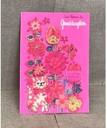 Vtg 1970s Buzza Cardozo Kitty In Flowers Granddaughter Birthday Card Eph... - $4.46