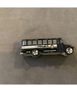 Vtg 1988 Hot Wheels Police Prisoner Transport School Bus Black Mattel Ma... - £7.50 GBP