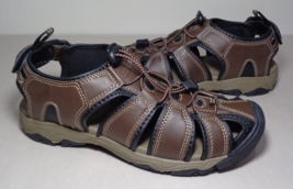 Khombu Size 10 M HAL Brown Fisherman Closed Toe Sandals New Men&#39;s Shoes - £86.46 GBP
