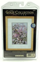 Dimensions Gold CCS Chickadees in Spring Cross Stitch Kit 6884 Birds - $22.51