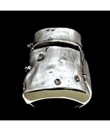 Sterling silver Art Work ring Ned Kelly Mask Australian Bandit high poli... - $135.83 CAD