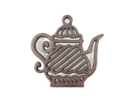 [Pack Of 2] Rustic Copper Cast Iron Teapot Trivet 9&quot;&quot; - £41.36 GBP
