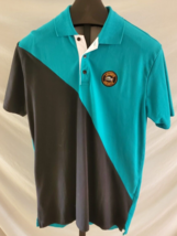 Lacoste Black Turquoise White Polo Shirt Mens Size [8] Large Stretch Cotton Logo - £17.07 GBP