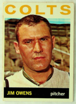 1964 Topps Jim Owens Baseball Card #241 - £2.34 GBP