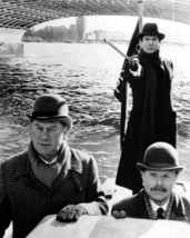 Adventures of Sherlock Holmes Jeremy Brett David Burke on Thames boat 24x30 post - £23.51 GBP