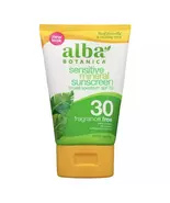 Alba Botanica Sunscreen Lotion, Sensitive Mineral, SPF 30, Fragrance Free, 4 Oz - €17,18 EUR
