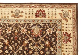 Brand New Landon Brown Wool Persian Style Area Rug - 5&#39; x 8&#39; - $399.00