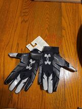 Under Armour UA F8 Adult Football Receiver Running Back Gloves Mens XL B... - $30.91