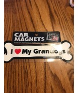 Car Magnets Great For Mailboxes. Lockers And More“ I ❤️ My Grandogs”, Sh... - $14.73