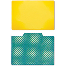 Sizzix Thinlits Dies 2/Pkg by Jillibean SoupFile Dividers, Plain - £23.20 GBP