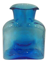 Vintage Mid-Century Blenko Blue Glass Water Bottle Carafe - £156.83 GBP