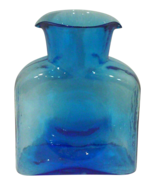 Vintage Mid-Century Blenko Blue Glass Water Bottle Carafe - £153.19 GBP