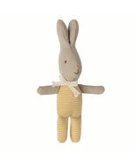 Micro Rabbit Plush Toy – Fabric Style Soft Rabbit Doll, Yellow Gingham P... - $59.00