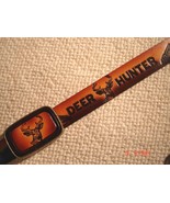 DEER HUNTER -Deer - Buck-   LEATHER BELT &amp; Matching Leather Buckle - $39.55