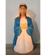Vintage General Foam Plastics Christmas Blow Mold Mother Mary 078-130084 - £37.89 GBP