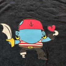 Jerzees Crewneck Men's Faded Black Cotton Graphic T-Shirt Long Sleeve Size Large image 4