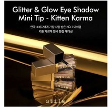 Stila Glitter &amp; Glow Liquid Eye Shadow MINI TIP, [KITTEN KARMA] Deluxe T... - $15.70