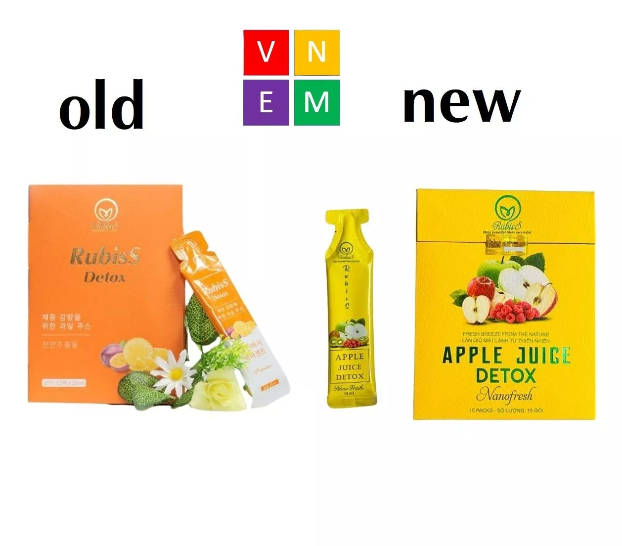5 Boxes RUBISS Detox - Fruits Detox - Passionfruit, Pineapple - $255.00