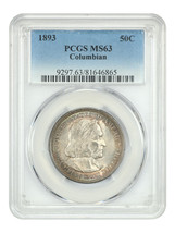 1893 50C Columbian PCGS MS63 - £100.88 GBP